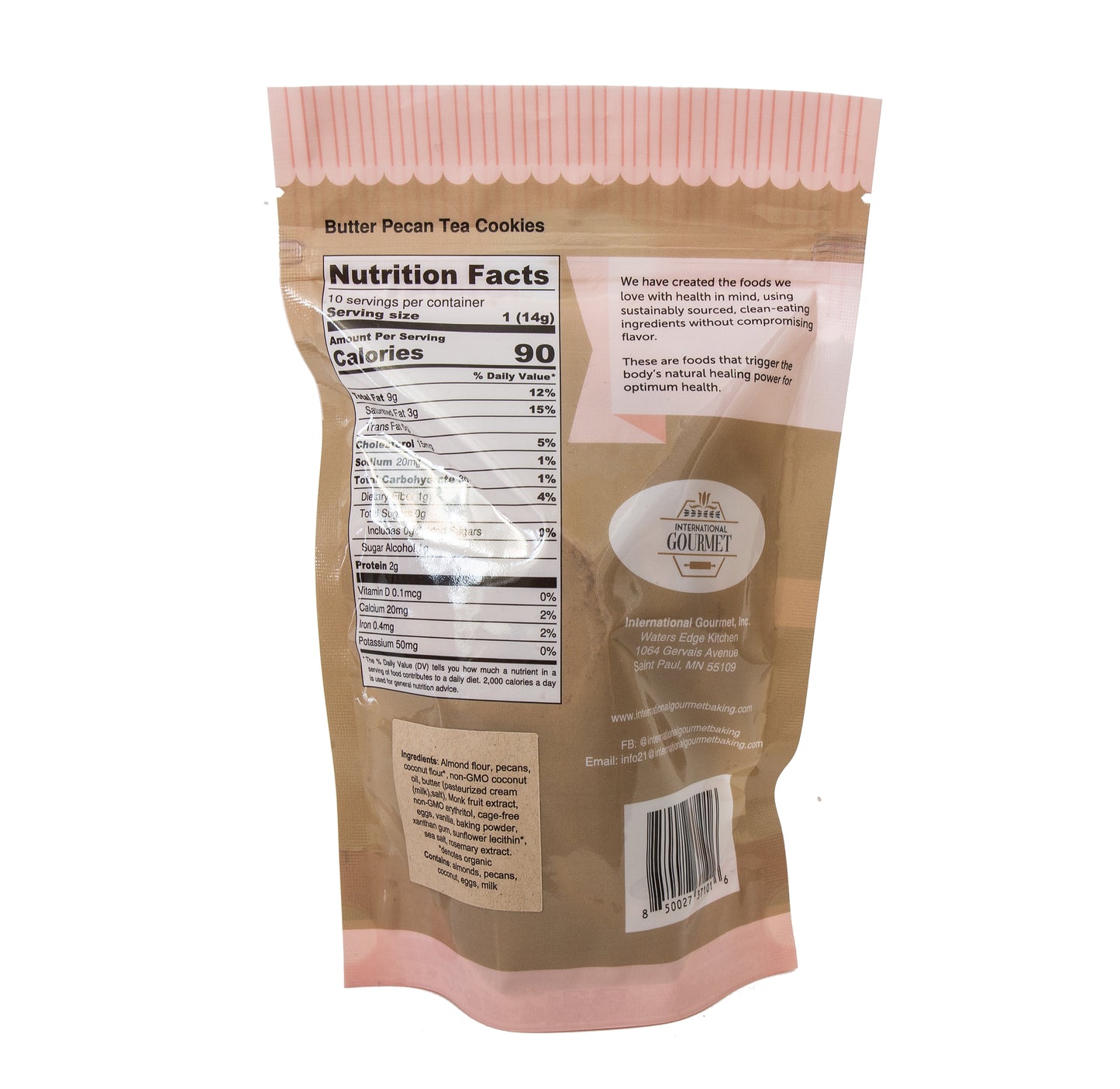 Butter Pecan Tea Cookies