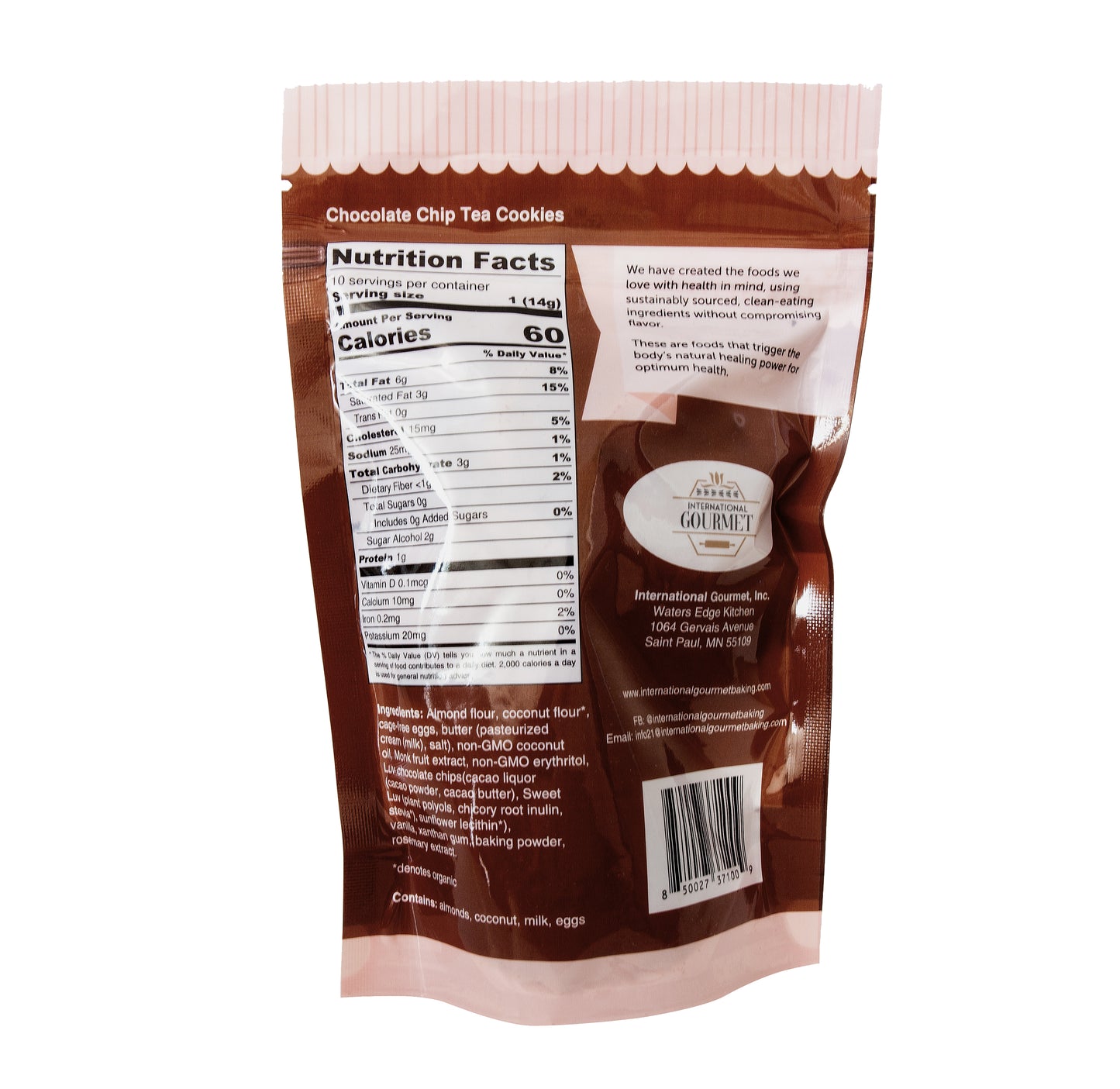 Chocolate Chip Tea Cookies