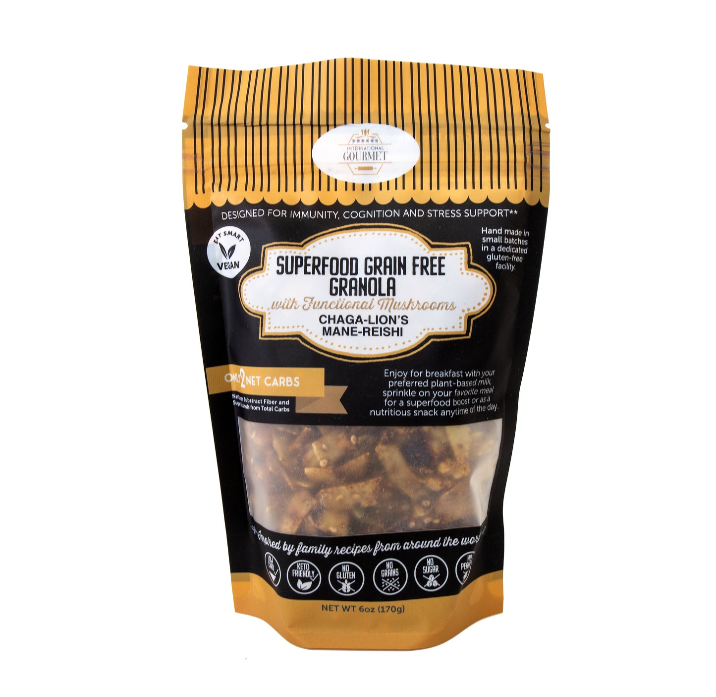 Superfood Grain Free Granola with Functional Mushrooms