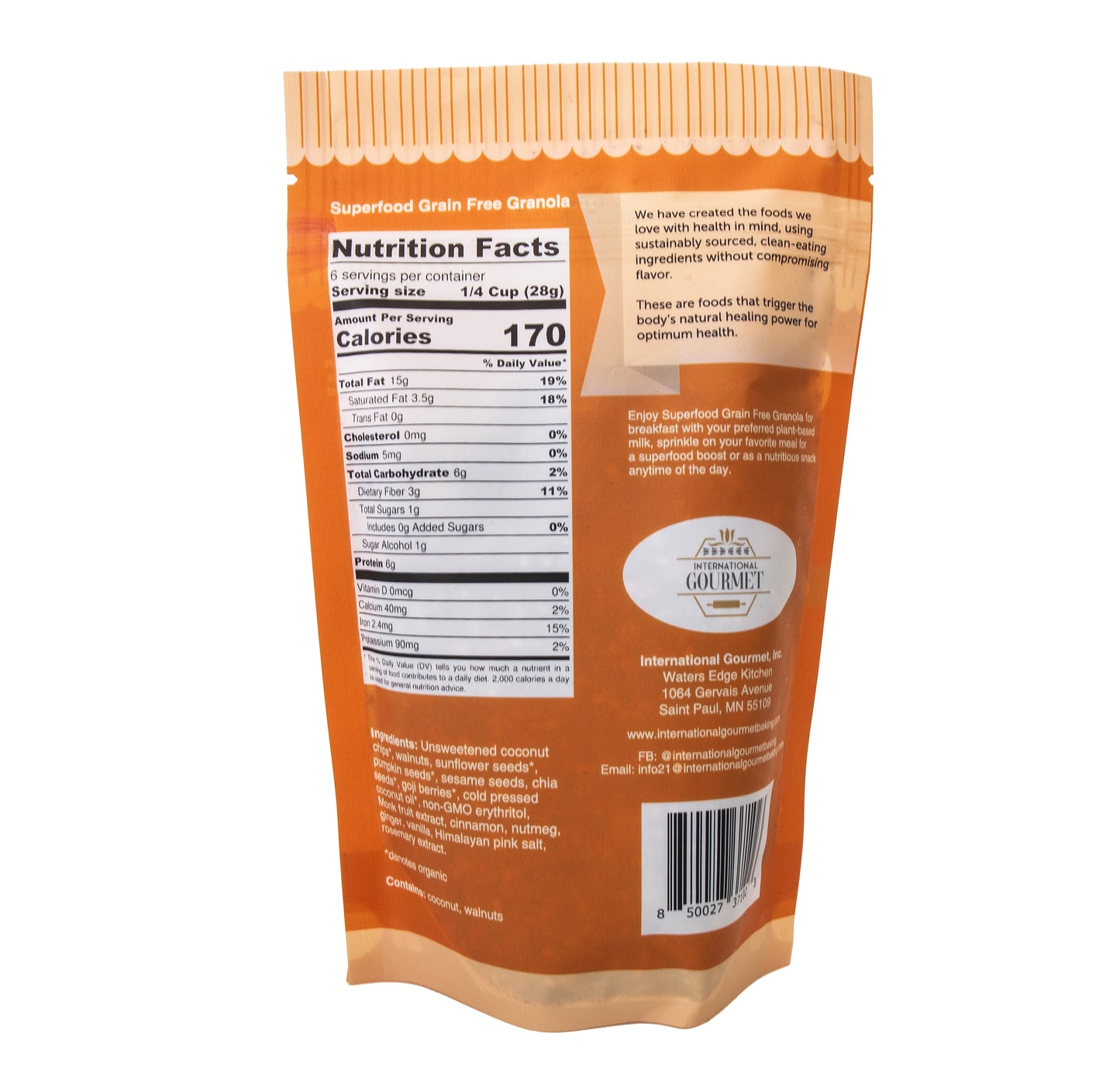 Superfood Grain Free Granola